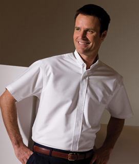 Edwards Mens Banded Collar Shirt