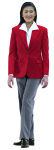  Superior Uniform Group 28473 Ladies Red Poly 2-Btn Blazer