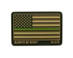 511 Tactical 81669 5.11 Tactical Thin Green Line Patch