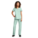  Barco 71166 2 Pocket V-Neck Shirred Back