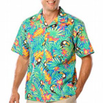  Blue Generation BG3101 Tucan Print Camp Shirt