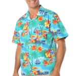  Blue Generation BG3103 Tropic Print Camp Shirt