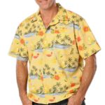  Blue Generation BG3104 Cocktail Print Camp Shirt