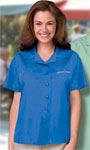  Blue Generation BG6100 Ladies Solid Poplin Camp Shirt