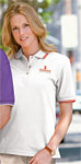  Blue Generation BG6205 Ladies Superblend Tipped Pique Polo