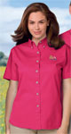  Blue Generation BG6213S Ladies S/S 100% Cotton Twill Shirt