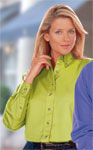  Blue Generation BG6213 Ladies L/S 100% Cotton Twill Shirt