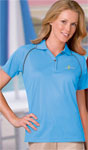  Blue Generation BG6220 Ladies Wicking Contrast Piping Polo