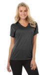  Blue Generation BG6228 Ladies Heathered V-Neck Tee