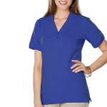  Blue Generation BG6505 Ladies Soft Touch Y-Placket Polo