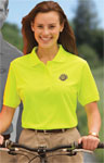  Blue Generation BG6510 Ladies Hi-Visibility S/S Wicking Pique Polo