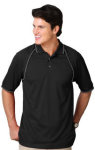  Blue Generation BG7220 Mens Wicking Contrast Piping Polo