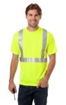  Blue Generation BG7511 Adult Hi-Visibility Tee with Reflective Tape