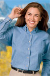  Blue Generation BG8202 Ladies L/S 100% Cotton Denim Shirt