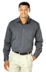  Blue Generation BG8215 Mens L/S Crossweave Shirt