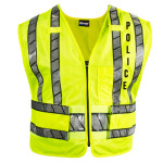  Blauer 343R-P Oralite Zip-Front Safety Vest - Police Logo