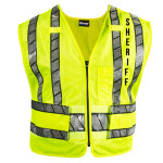  Blauer 343R-S Oralite Zip-Front Safety Vest - Sheriff Logo