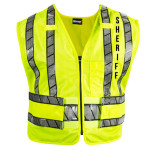 Blauer 343R-S Oralite Zip Front Safety Vest  Sheriff Logo