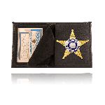 Boston Leather 100 Book Style Badge Case