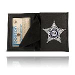  Boston Leather 150SM Book Style Badge Case / Wallet, Smaller