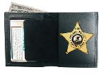  Boston Leather 150 Book Style Badge Case / Wallet