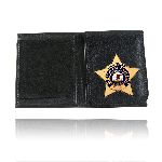 Boston Leather 575 Badge Wallet With Flip Up Badge Holder