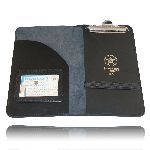 Boston Leather 5882 Citation Book Holder, 1 Pocket, 1 Clip