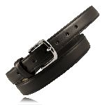  Boston Leather 6425 1 1/4" Heavy Leather Feather Edge Dress Belt