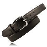 Boston Leather 6450 1 1/2" Heavy Leather Feather Edge Dress Belt