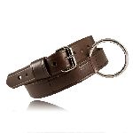  Boston Leather 6541 1 1/2" Restraint Belt, Brown, 32-54