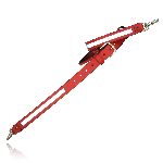 Boston Leather 6543R-RED Fireman"S Radio Strap (Reflective, Red Leather)