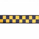  Boston Leather 8154-5 1 1/2" Navy & Gold Nylon Collar (Adjusts 14"-22")