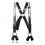 Boston Leather 9174R Fireman"S Suspenders (8-Point Loop)(Reflective)