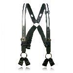  Boston Leather 9174R Fireman"S Suspenders (8-Point Loop)(Reflective)