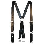 Fireman"S Leather Suspenders (Button)