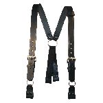 Boston Leather 9177RXL Fireman"S Suspenders (Loop)(Reflective)(3" Longer)