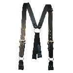  Boston Leather 9177RXL Fireman"S Suspenders (Loop)(Reflective)(3" Longer)