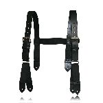  Boston Leather 9178RXL "H" Back Suspenders (Button) (Reflective) (3" Longer)