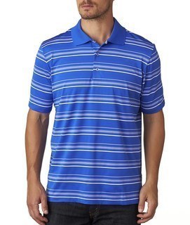 adidas men's puremotion textured stripe polo