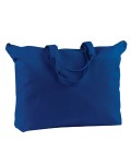  Alpha Broder BE009 12 Oz. Canvas Zippered Book Tote