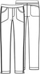 Cherokee Uniforms 1124A Low Rise Slim Pull-On Pant