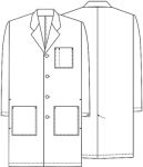 Cherokee Uniforms 1446AB 40" Unisex Lab Coat