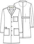 Cherokee Uniforms 36400AB 38" Unisex Lab Coat