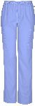 Mid Rise Straight Leg Elastic Waist Pant