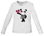 "Little Miss Panda" Long Sleeve Knit Tee