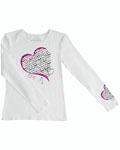 Cherokee Uniforms 4819 "Healing Heart" Long Sleeve Knit Tee