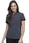 Cherokee Uniforms CK805A Zip-up Mock Neck Top