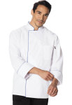 Cherokee Uniforms DC411 Unisex Cool Breeze Chef Coat with Piping