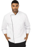 Unisex Executive Chef Coat with Piping