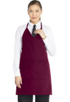 V-Neck Tuxedo Apron with Snaps